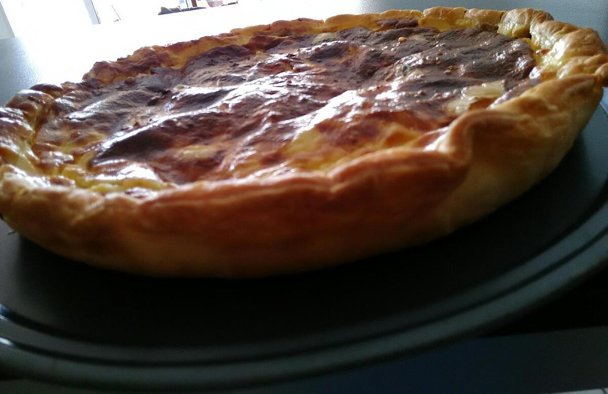 recette Quiche au poulet et bleu d'auvergne