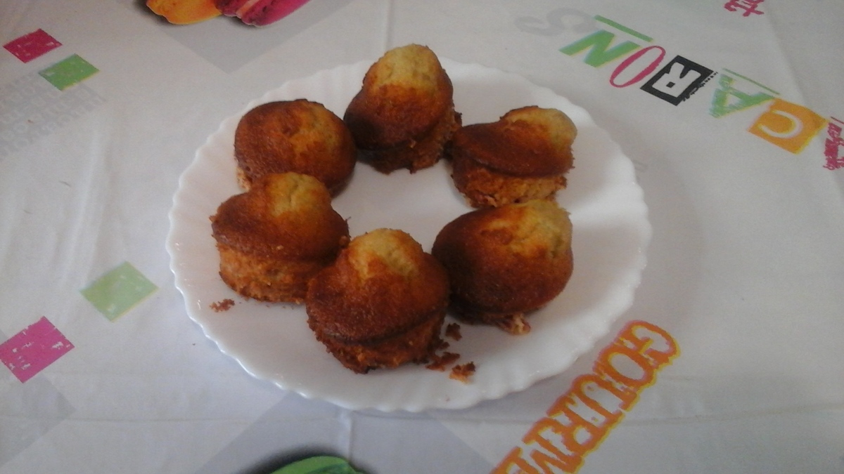 recette "MUFFINS" MADELEINES A LA FRAMBOISE