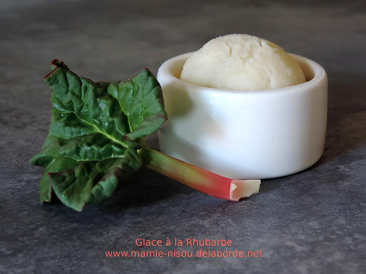 recette Glace à la Rhubarbe