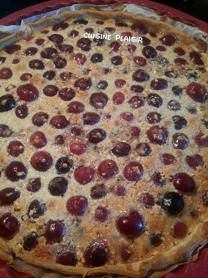 recette Tarte aux cerises et au Pralin