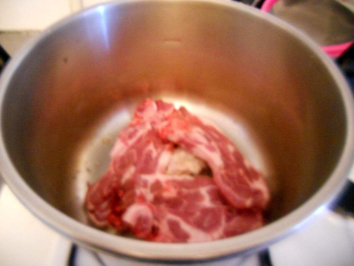 recette Côtes de porc en râgout