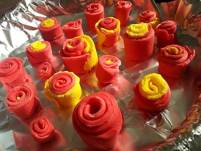 recette Tuto roses ruban en pate à sucre