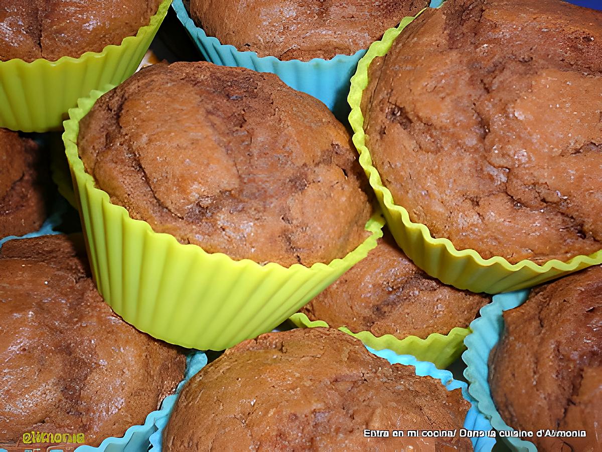 recette MUFFINS CHOCOLAT-BEURRE DE CACAHUETES