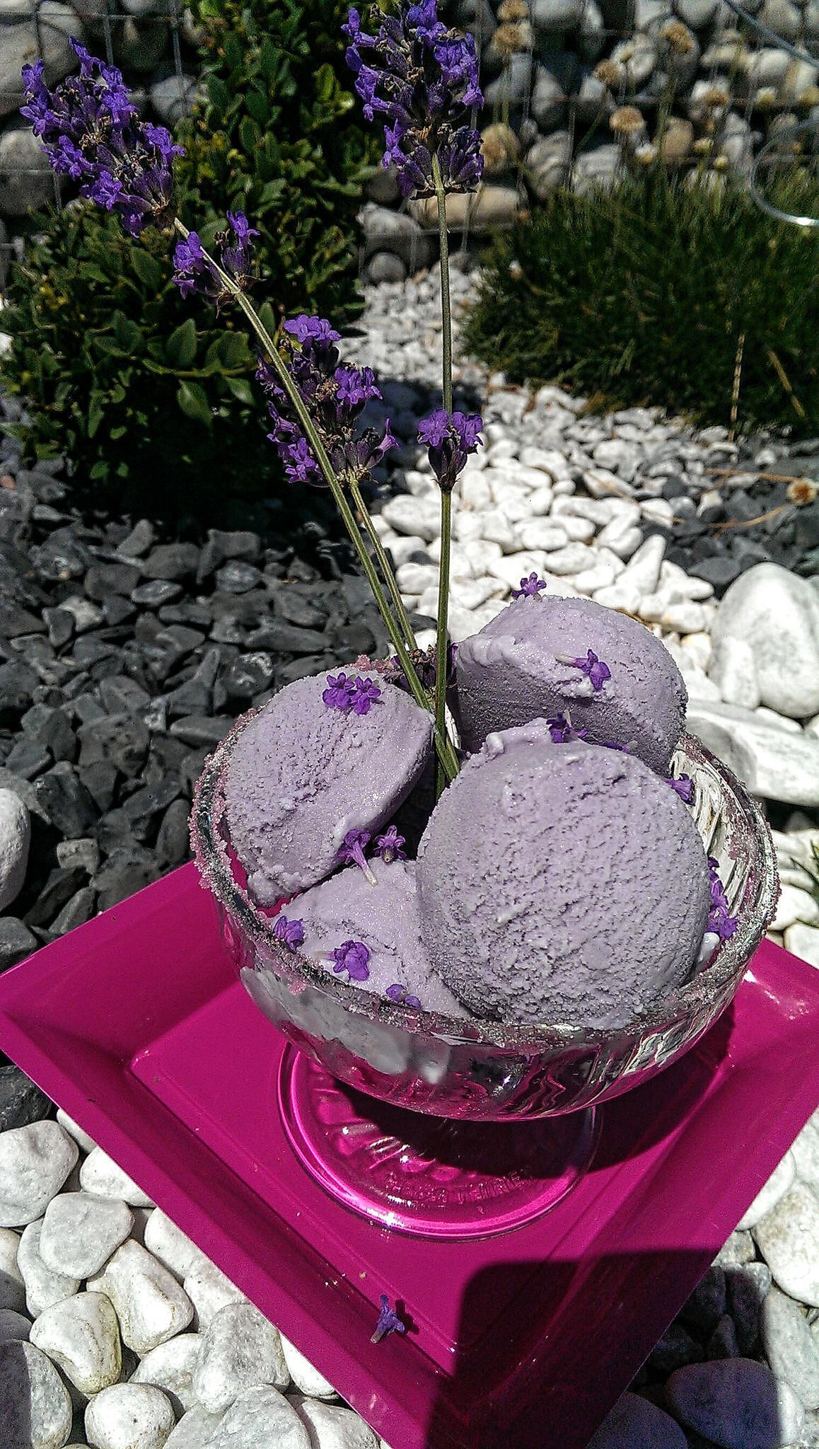 recette Glace maison aux fleurs de ma Lavande