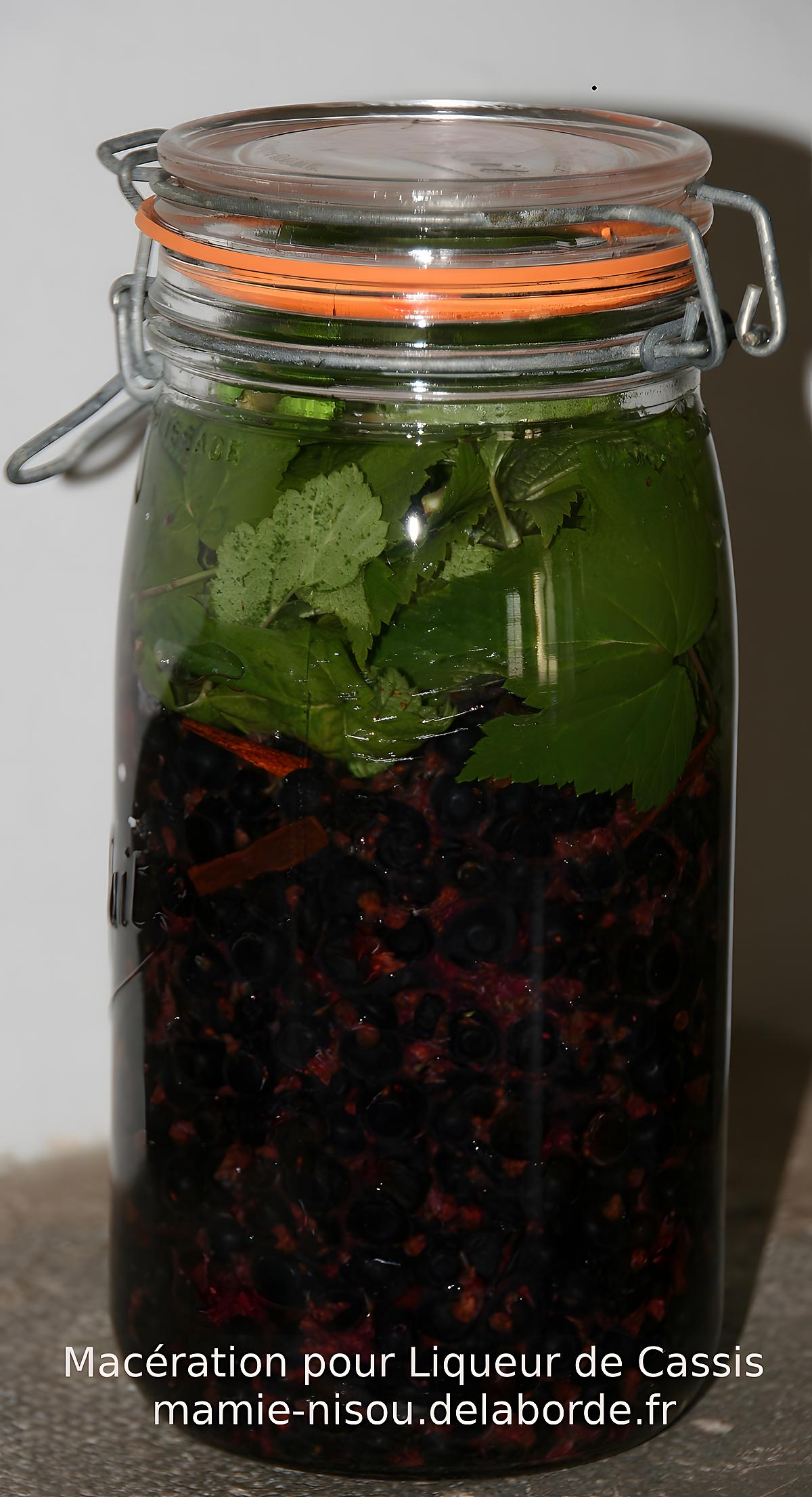 recette Liqueur de Cassis