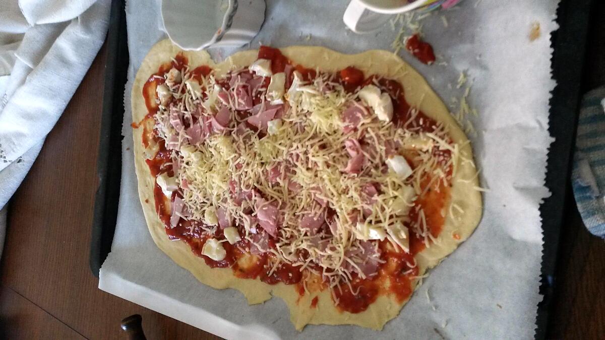 recette Pizza fait par les enfants pour un apéritif