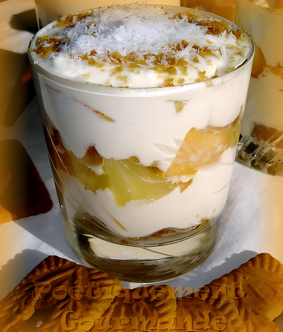 recette Tiramisu melon,ananas et spéculoos