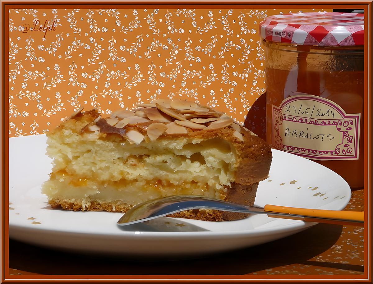 recette Gâteau aux amandes et confiture d'abricots