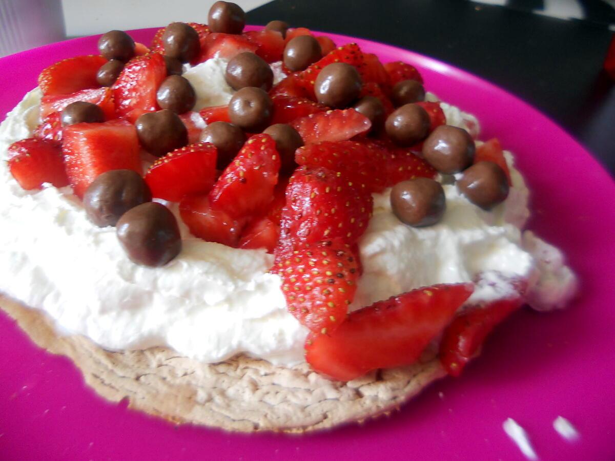 recette Pavlova fraise