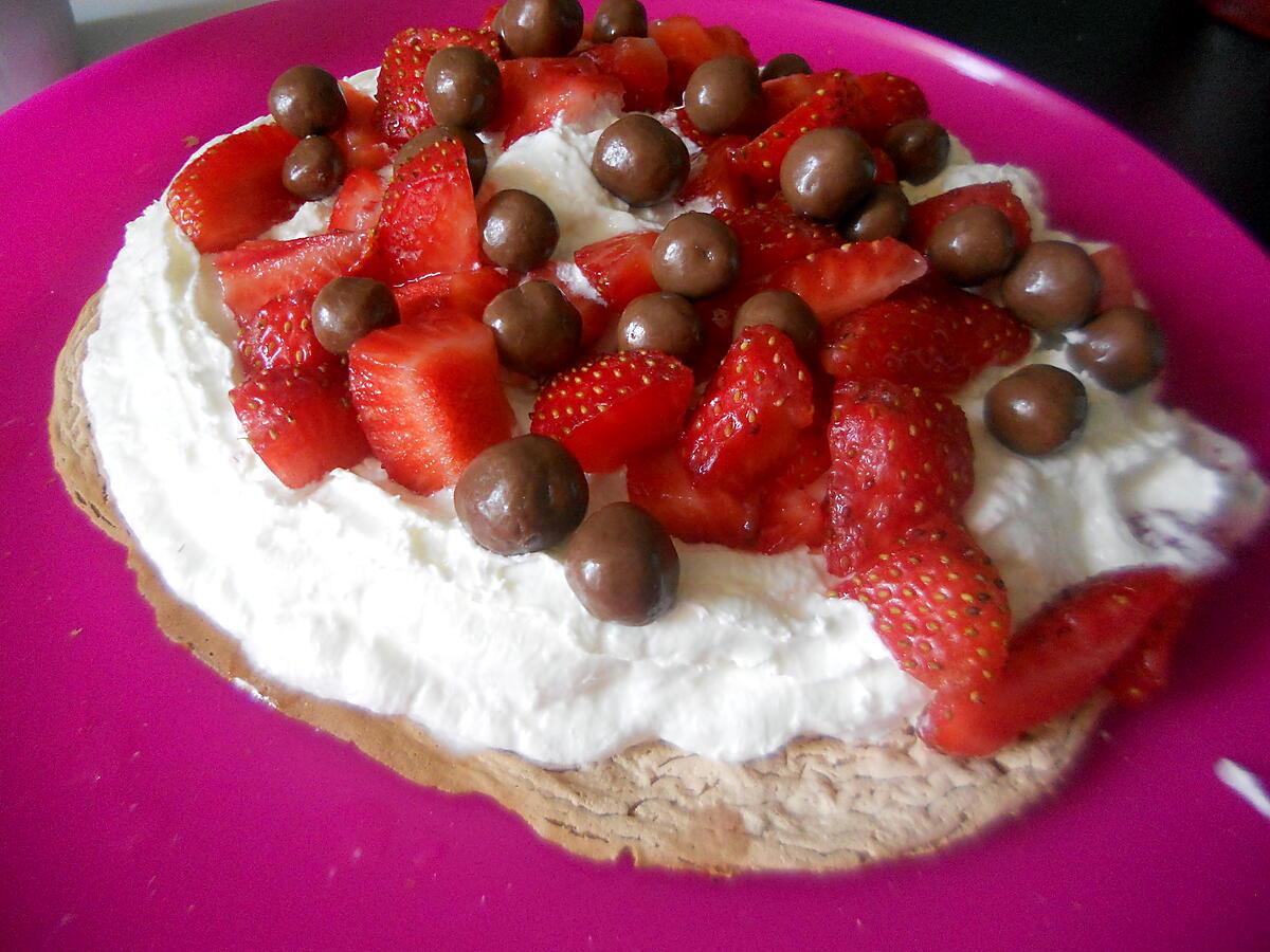 recette Pavlova fraise