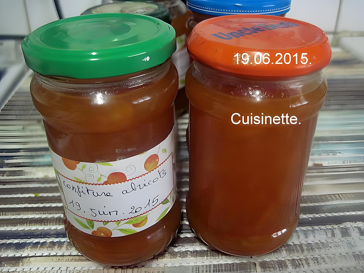 recette Confiture d'abricots.en machine à pain.