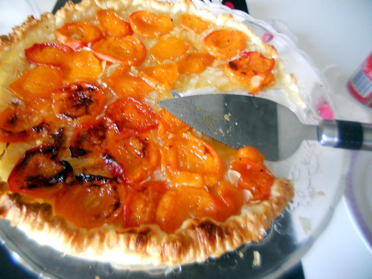 recette Tarte a l'abricot et a l'amande