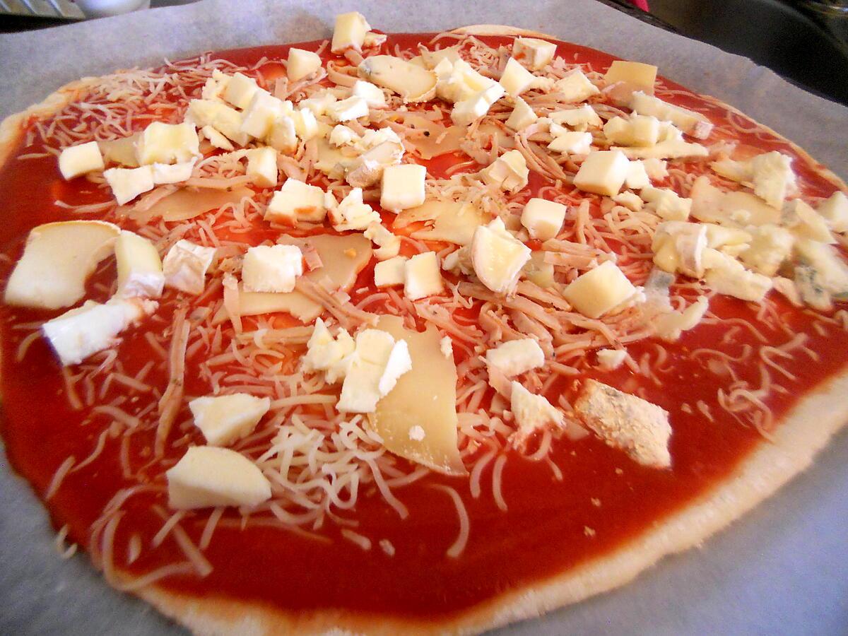 recette Pizza aux fromages