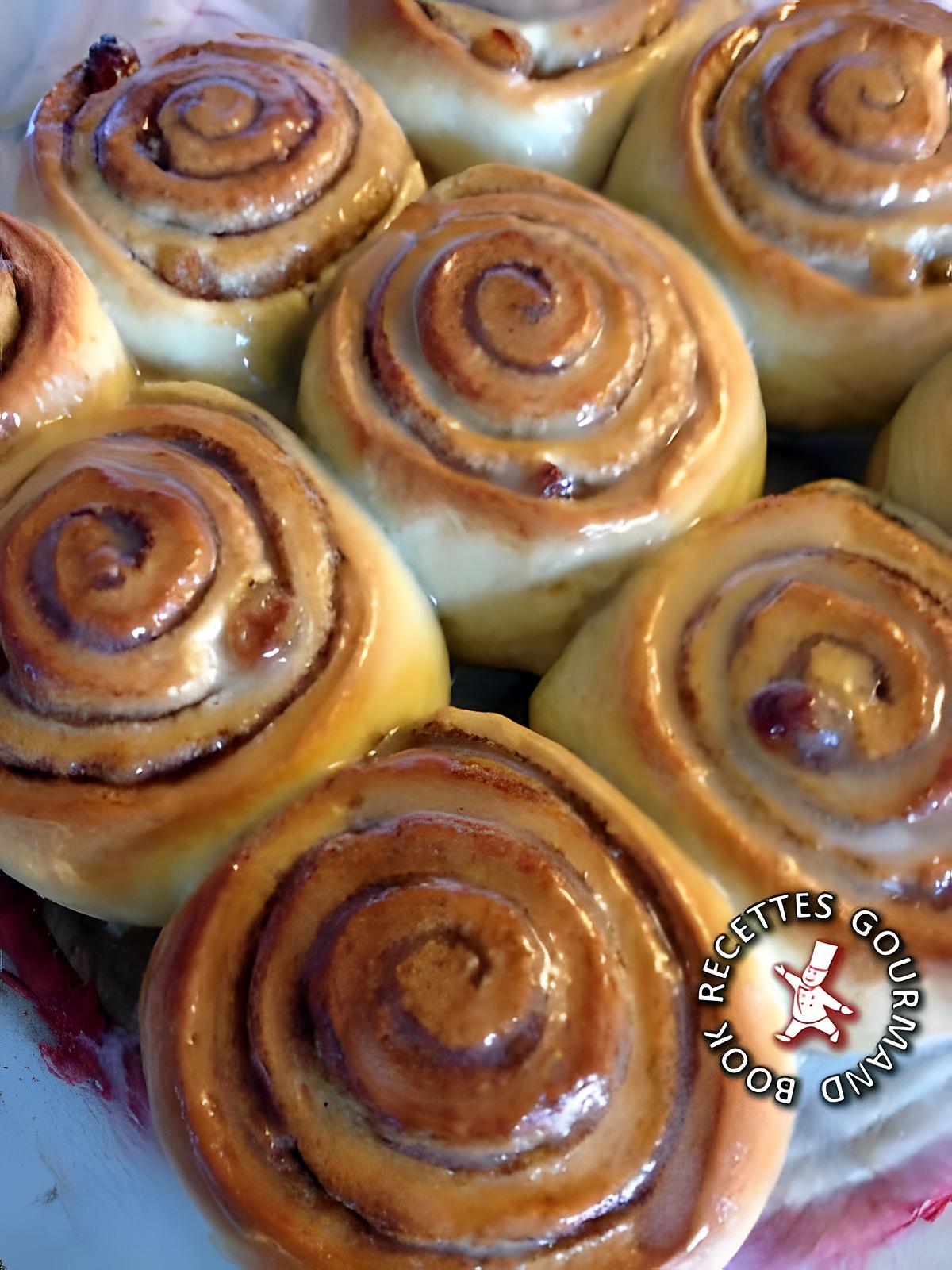 recette Brioches roulées à la cannelle