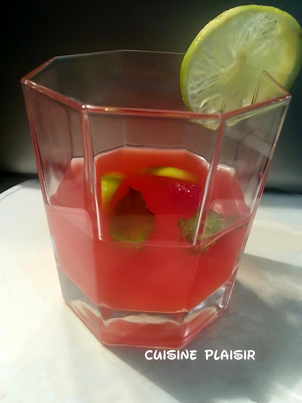 recette Cocktail Virgin Mojito Framboise (sans alcool)