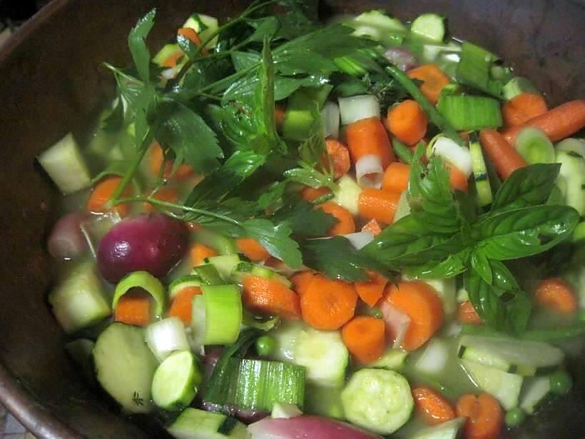 recette Soupe de légumes. stérilisés.