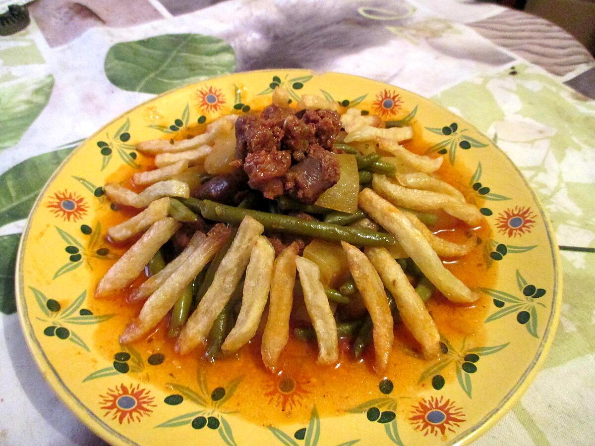 recette Merguezs aux haricots verts revisitées (jeanmerode version wakanda)