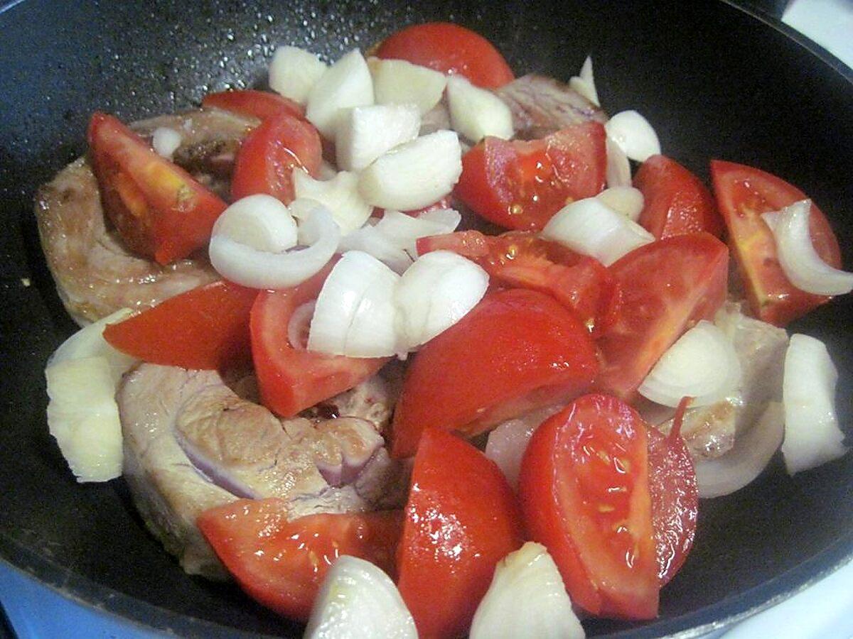 recette Osso bucco aux champignons.basilic.