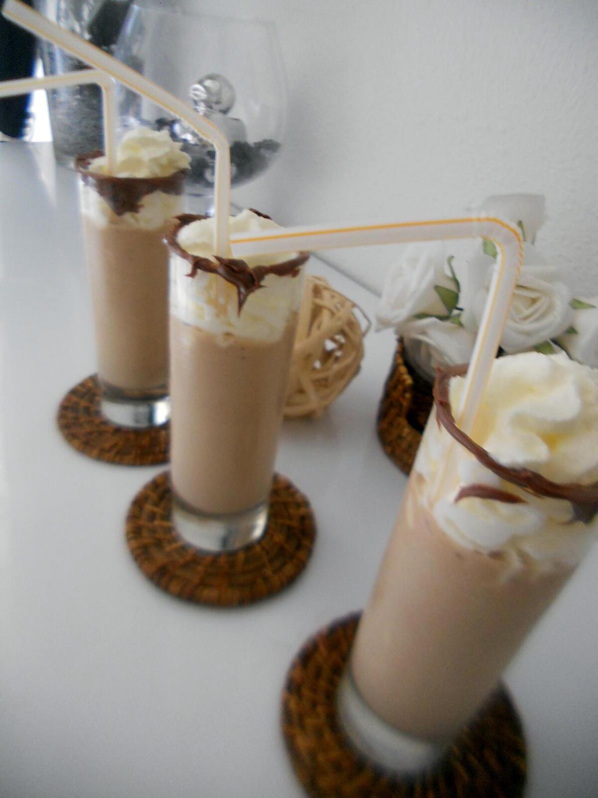 recette Milk shake banane-vanille-Nutella