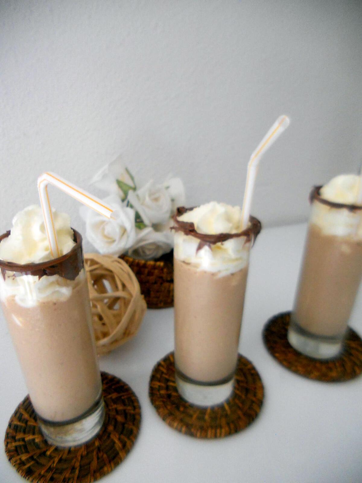 recette Milk shake banane-vanille-Nutella