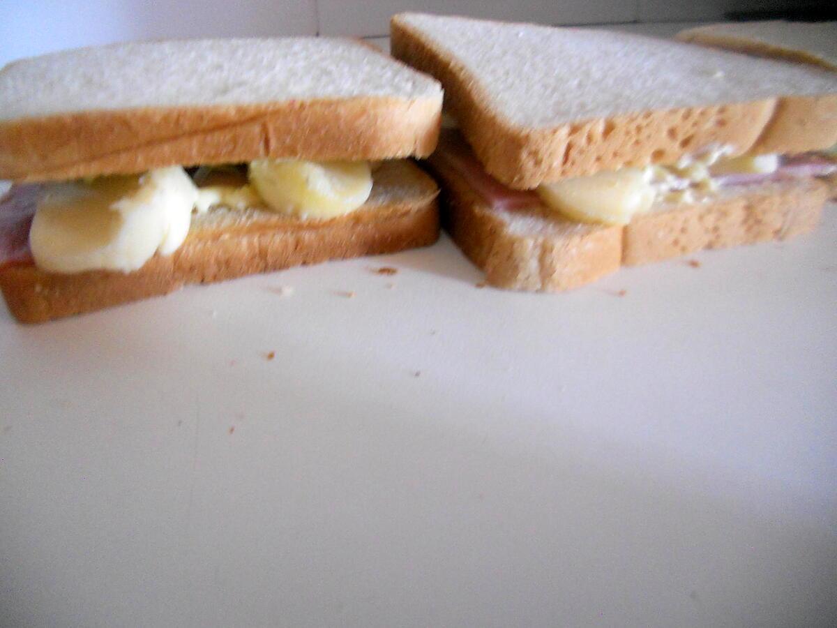 recette Sandwich jambon babybel pique nique de PAPA