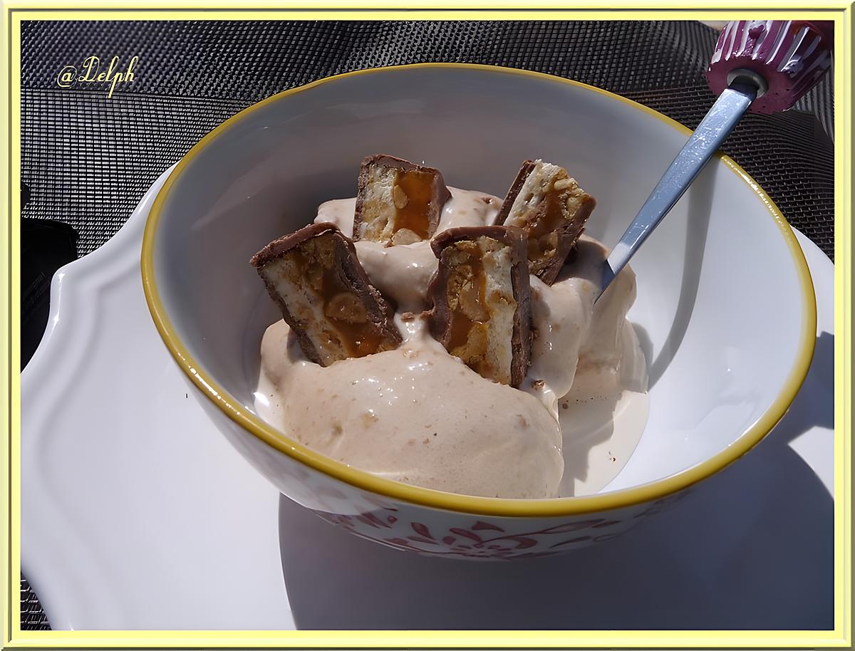recette Glace aux Snickers