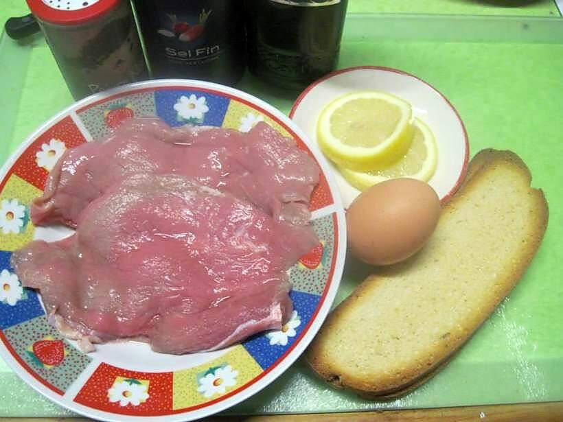 recette Escalopes de veau à la Milanaise .