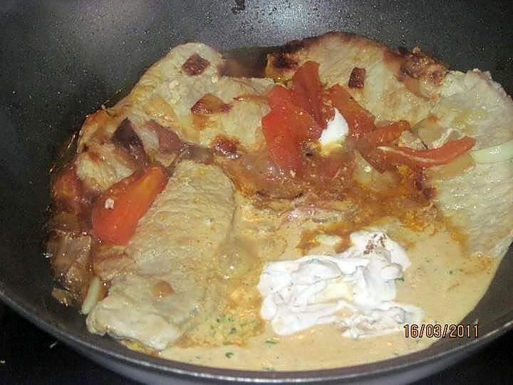 recette Escalopes de porc aux épices.