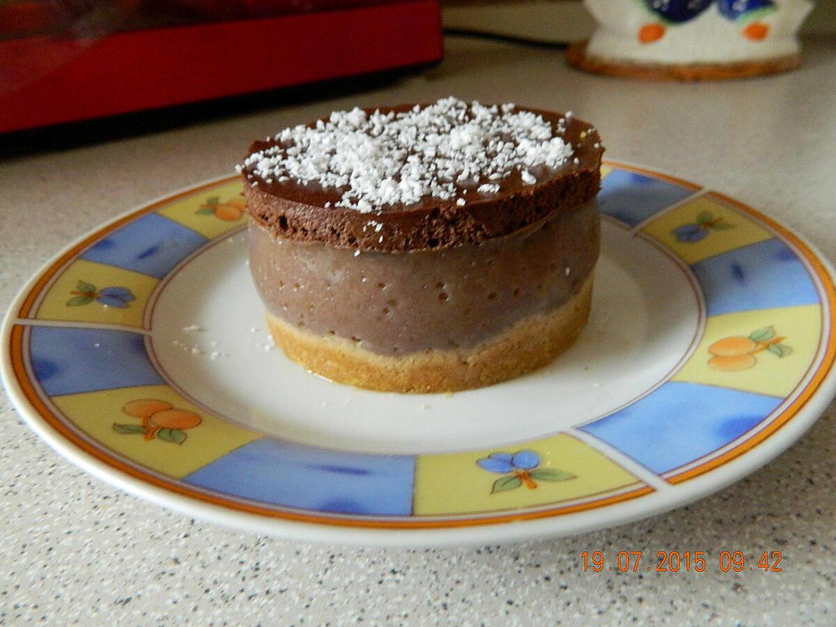 recette Entremet mousse banane chocolat