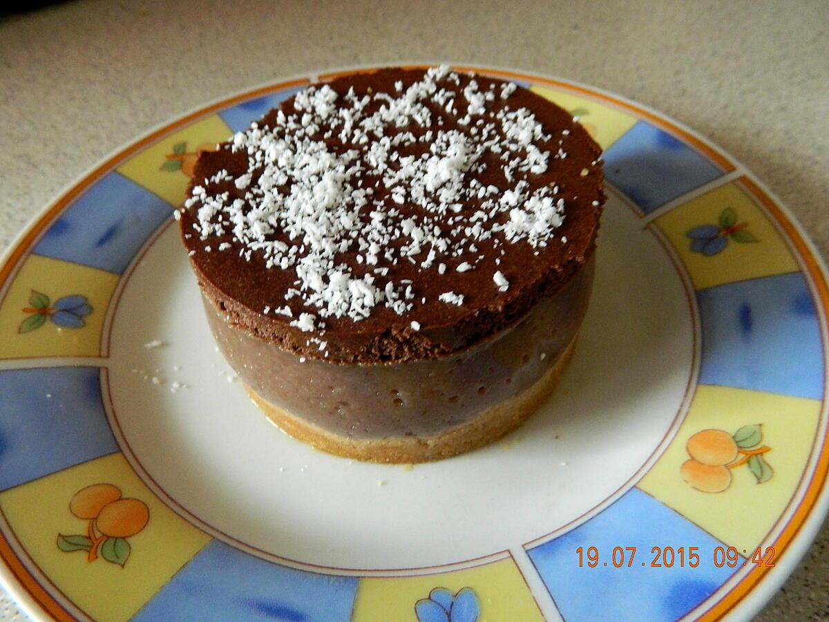 recette Entremet mousse banane chocolat