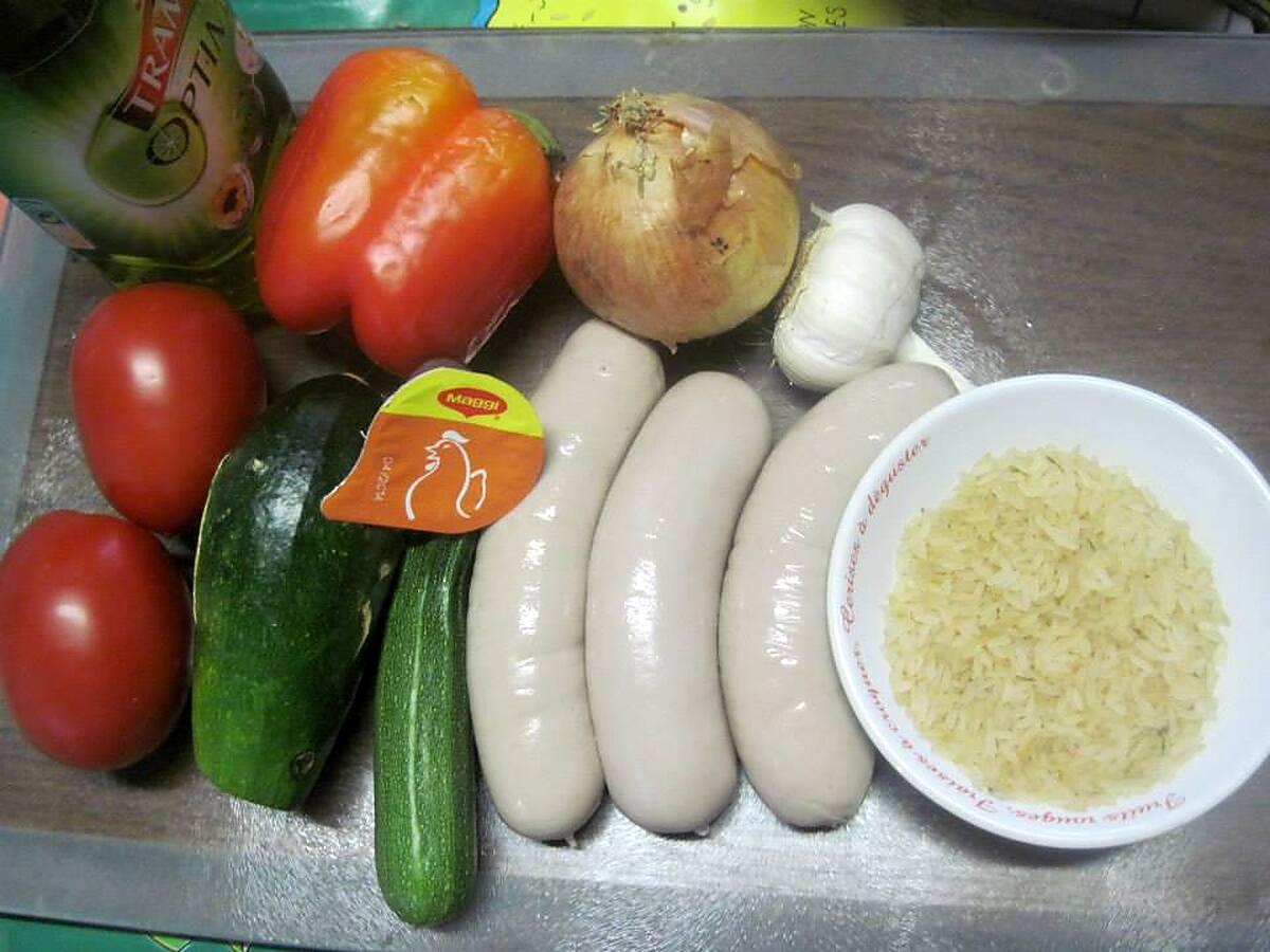 recette Boudin blanc aux légumes d'été.