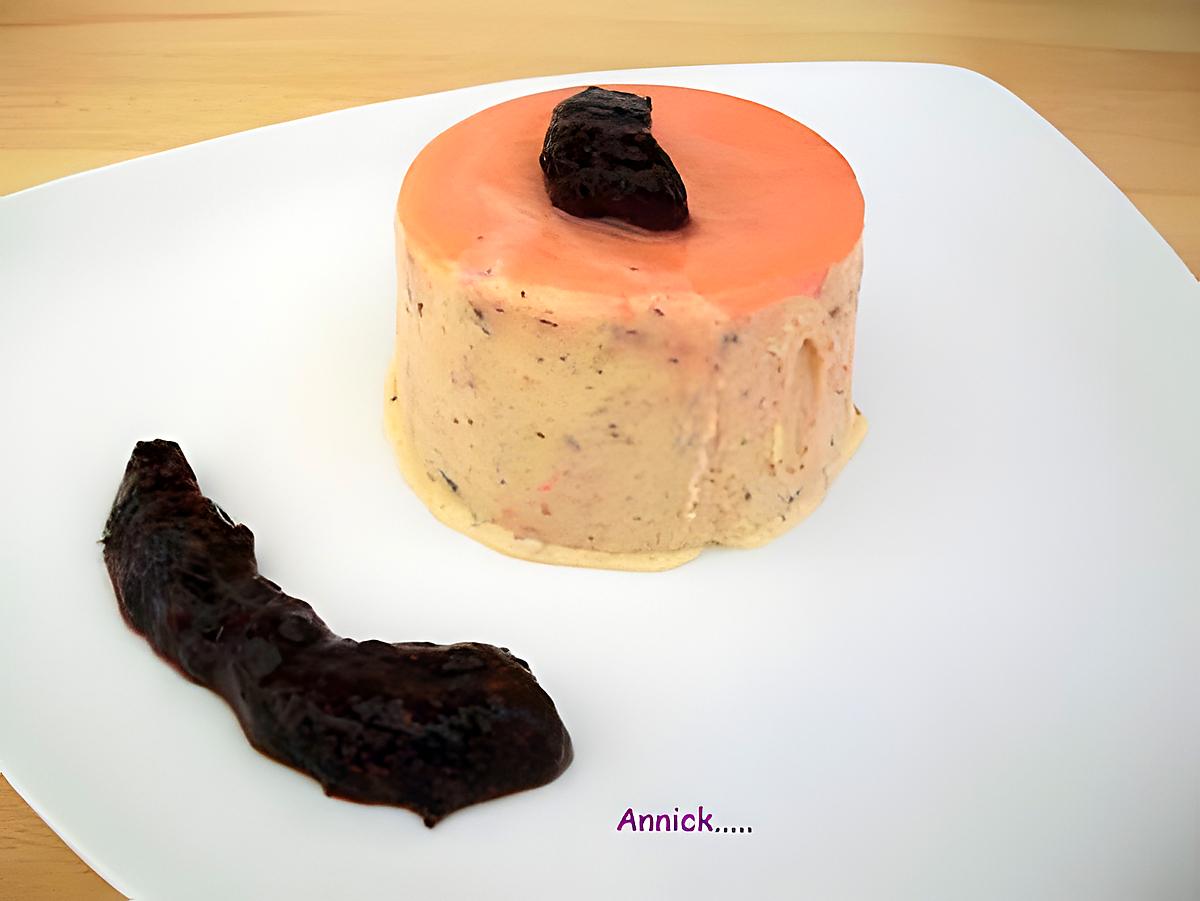 recette verrine glacée "au bon goût de pralines roses" et son coulis de fruits rouges