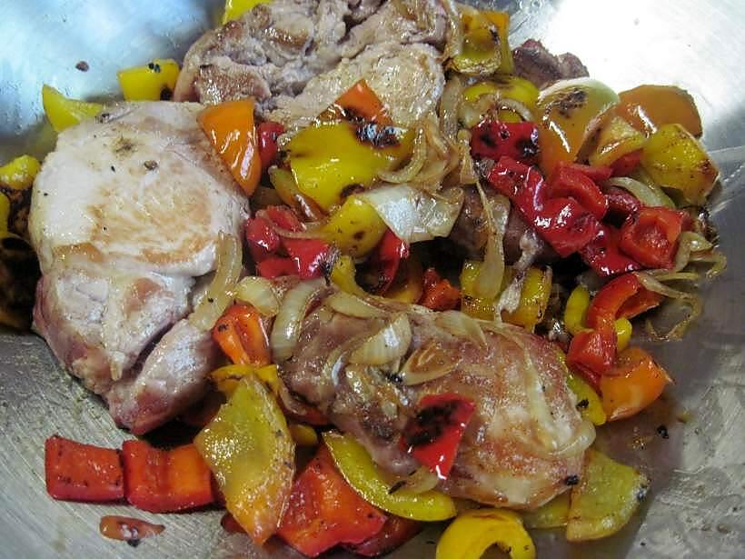 recette Tournedos de porc aux légumes du soleil.