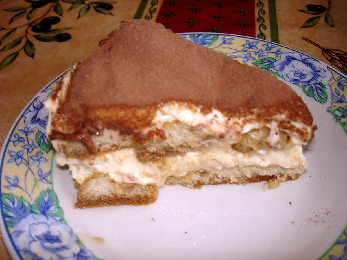 recette Tiramisu (en cercle )