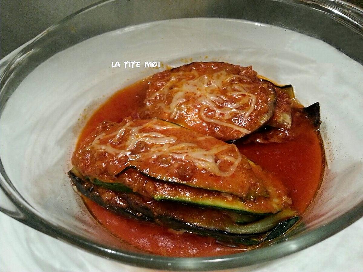 recette Lasagne de courgette et aubergine