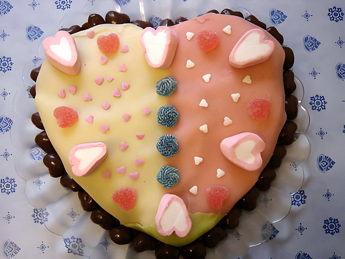 recette gateau d'anniversaire pour mon petit coeur