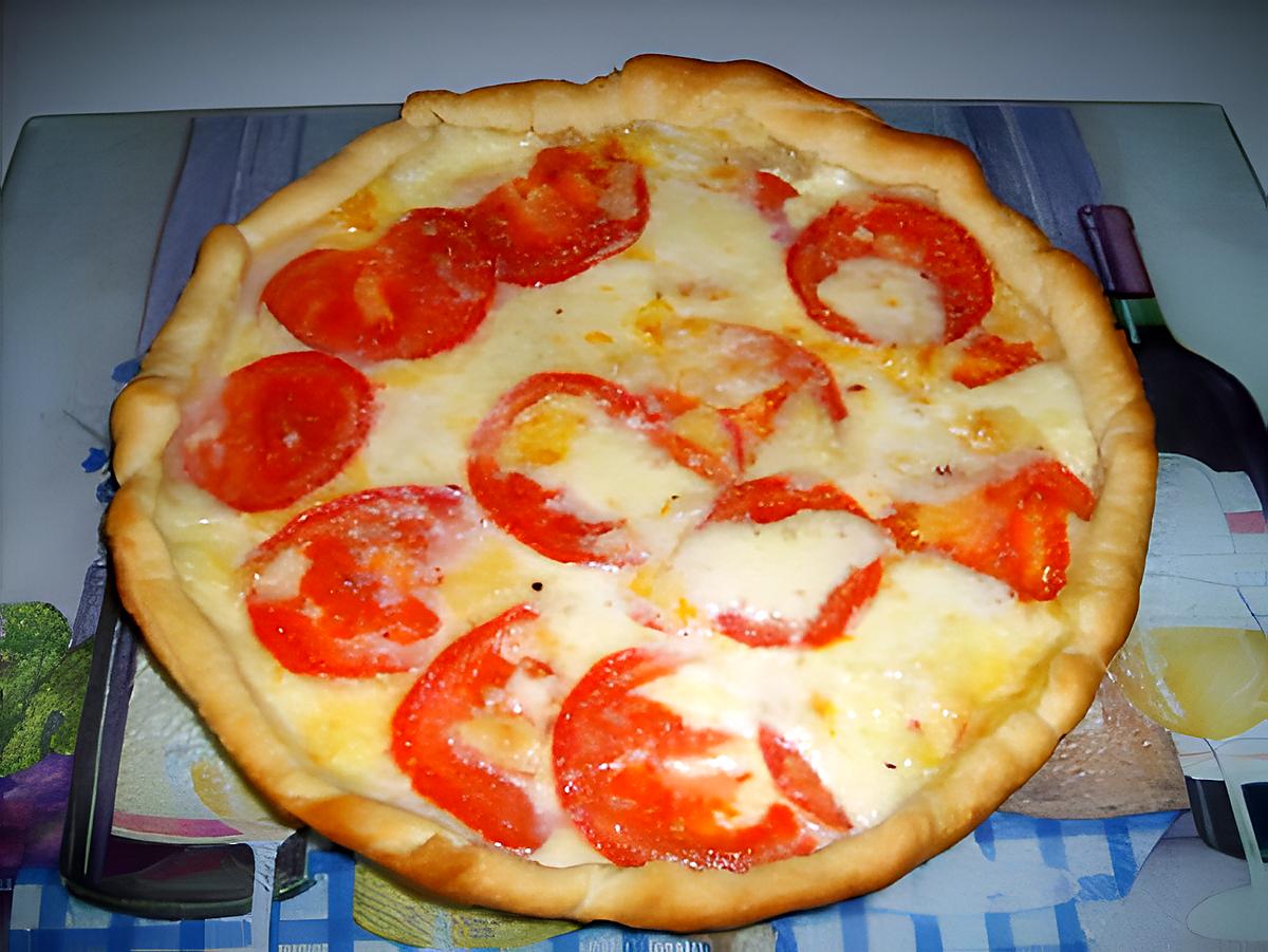 recette Tarte tomates/St nectaire/Mozzarella