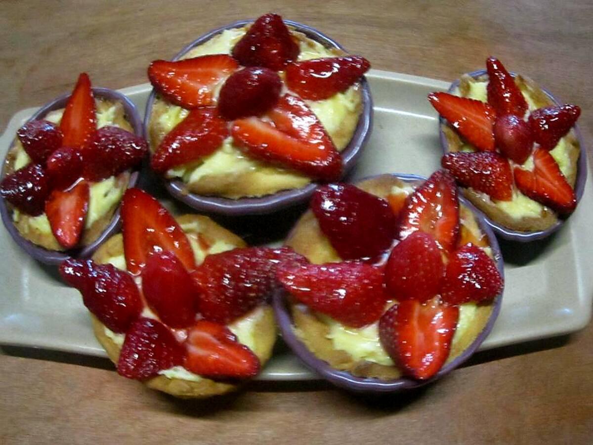 recette Tartelettes aux fraises.