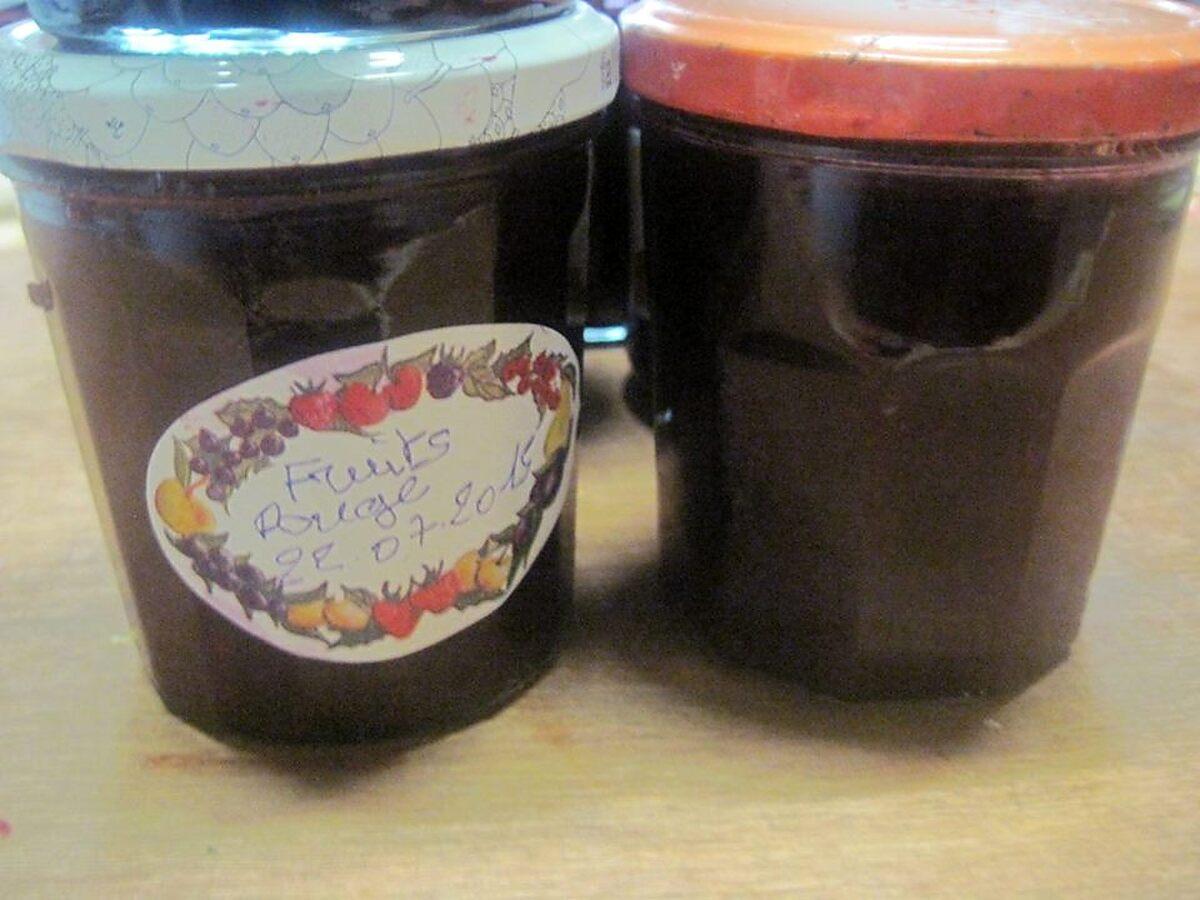 recette Confiture de fruits rouges et vanillé.