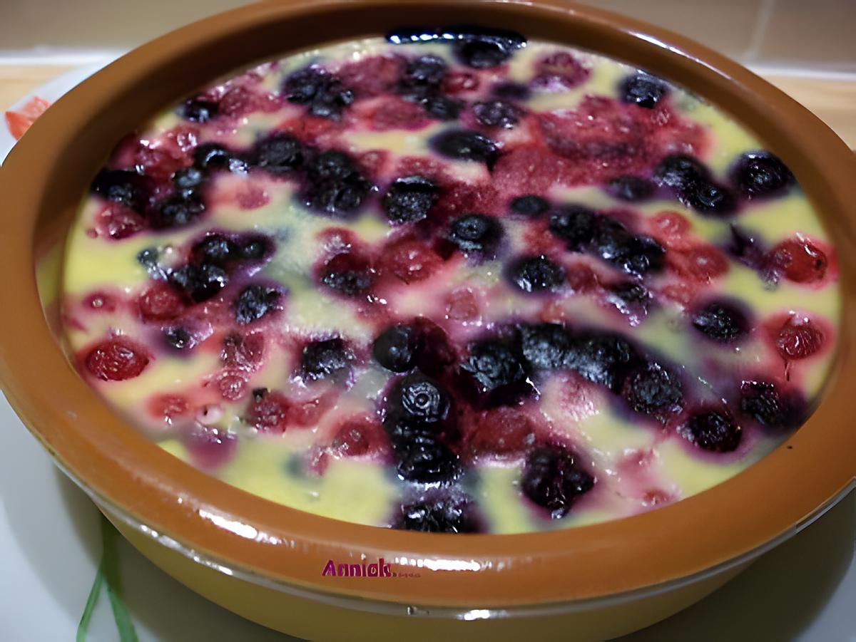 recette flans de fruits rouges