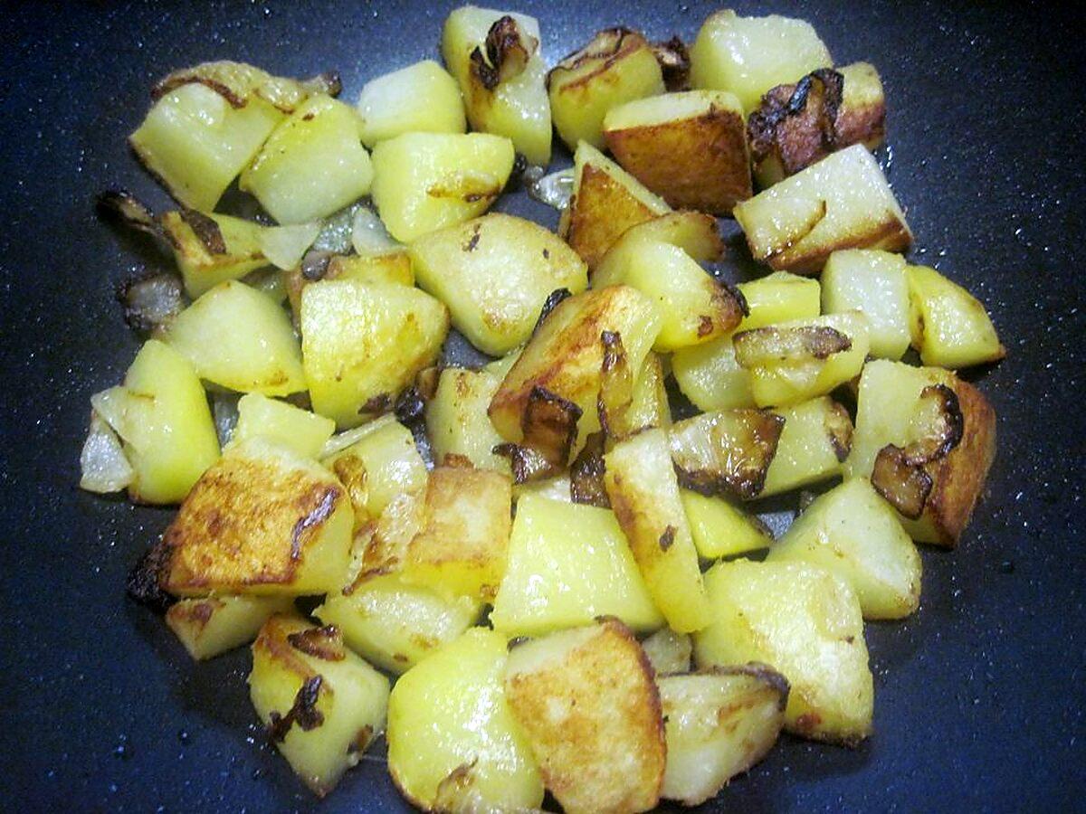 recette Fruits de mer aux pommes de terre sautées.