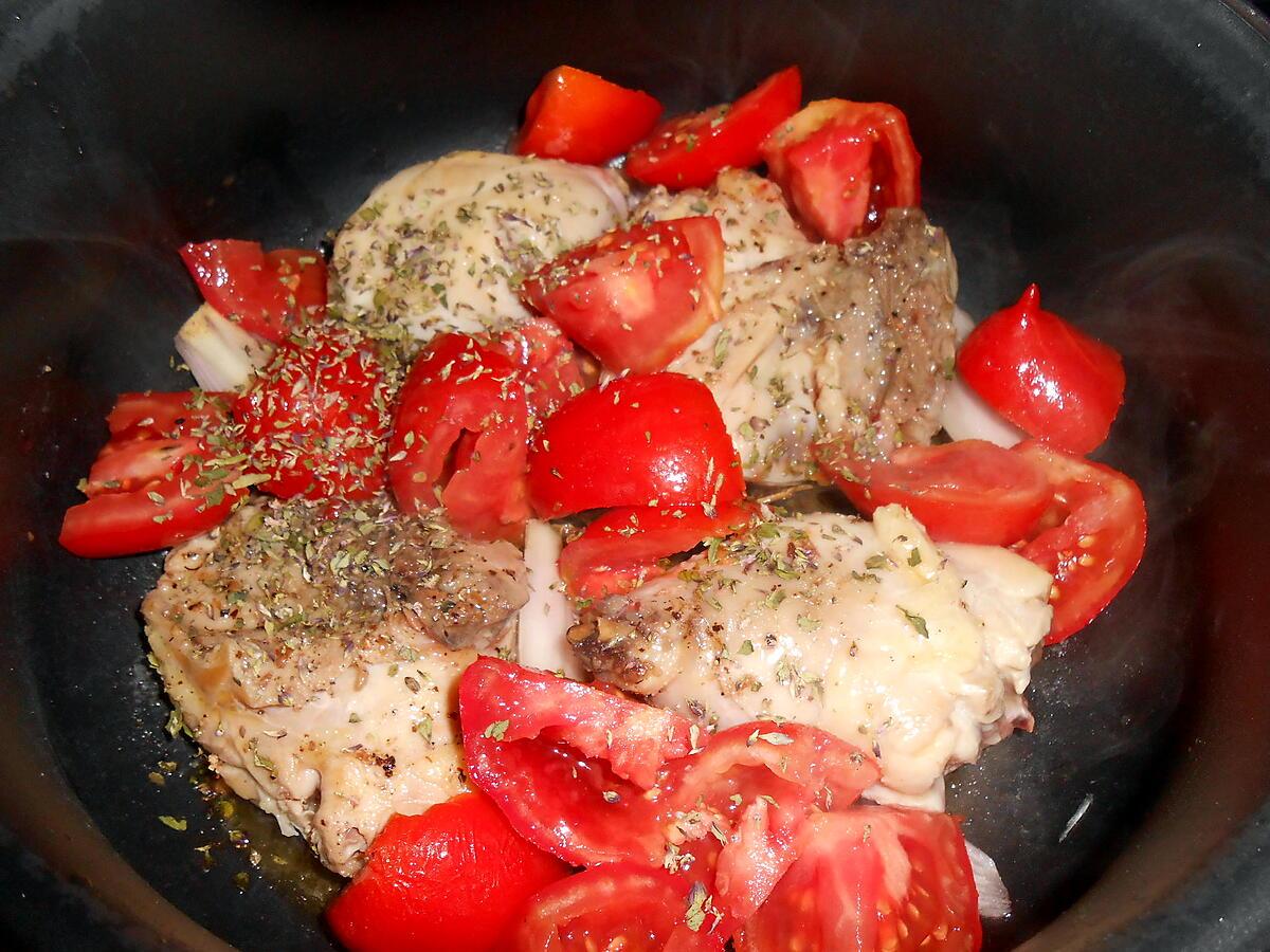 recette POULET TOMATES MOZZARELLA