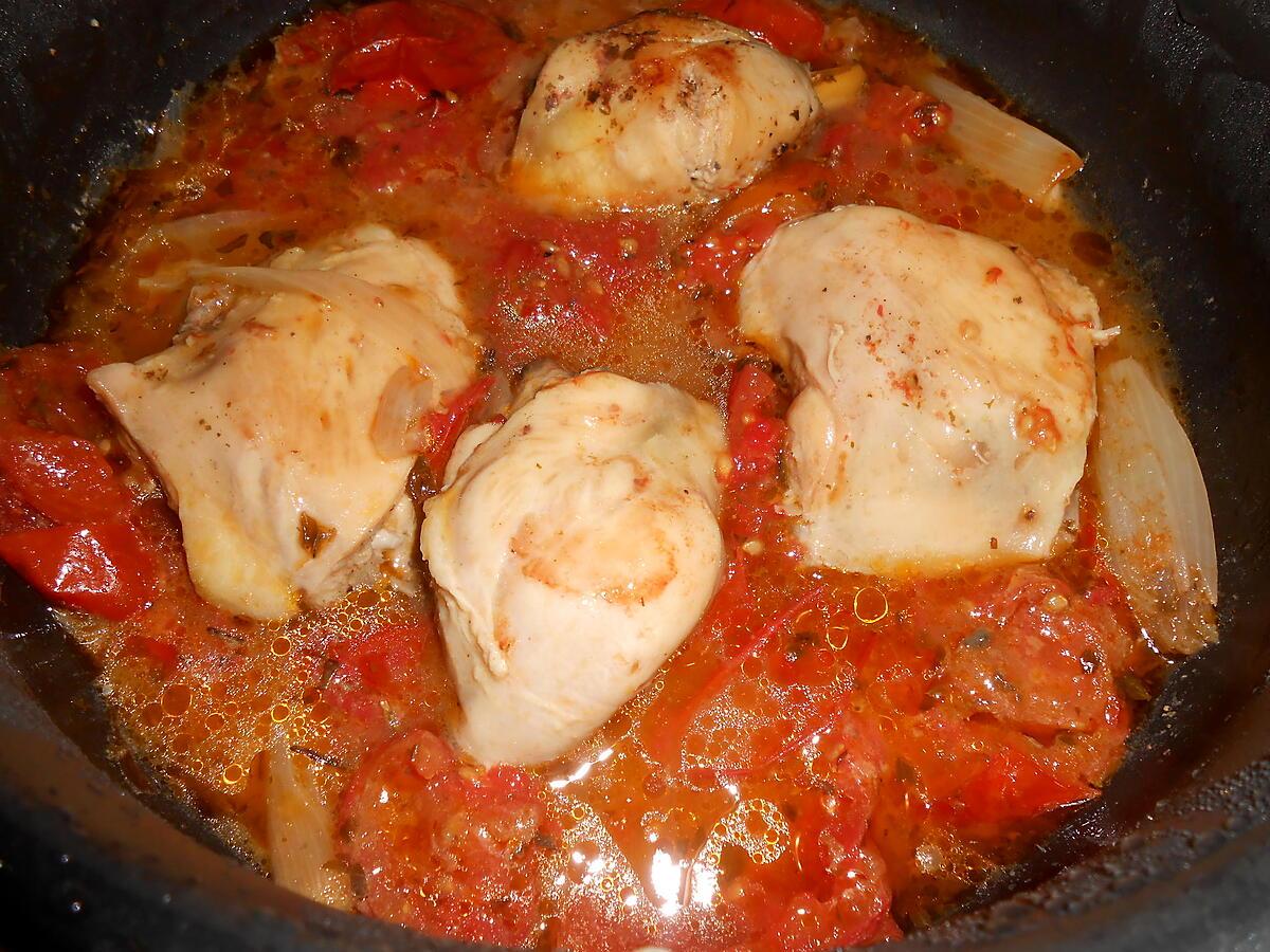 recette POULET TOMATES MOZZARELLA