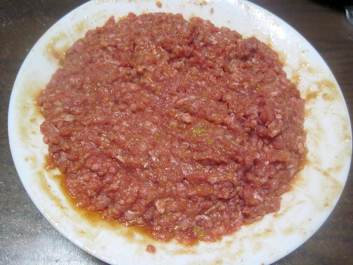 recette Chees naan garnis de viande/ basilic.
