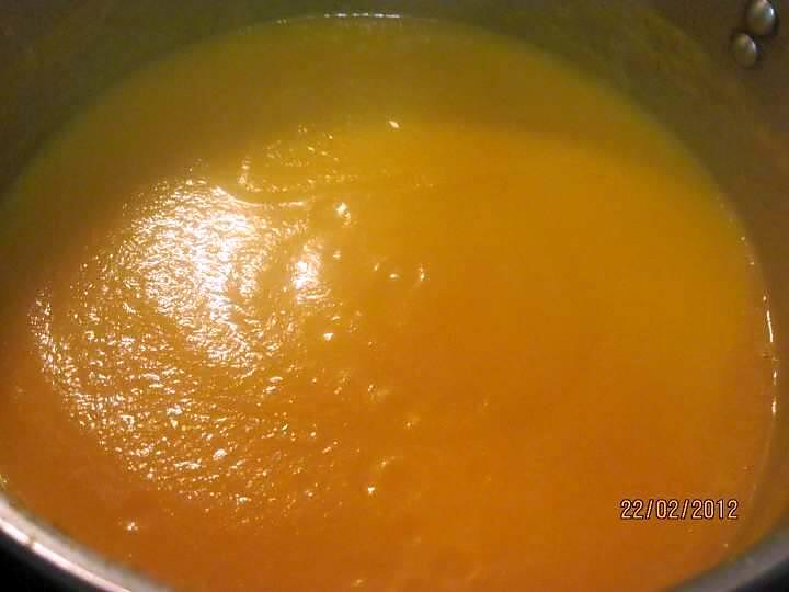 recette Velouté de carottes Carotte à la crème fraiche .
