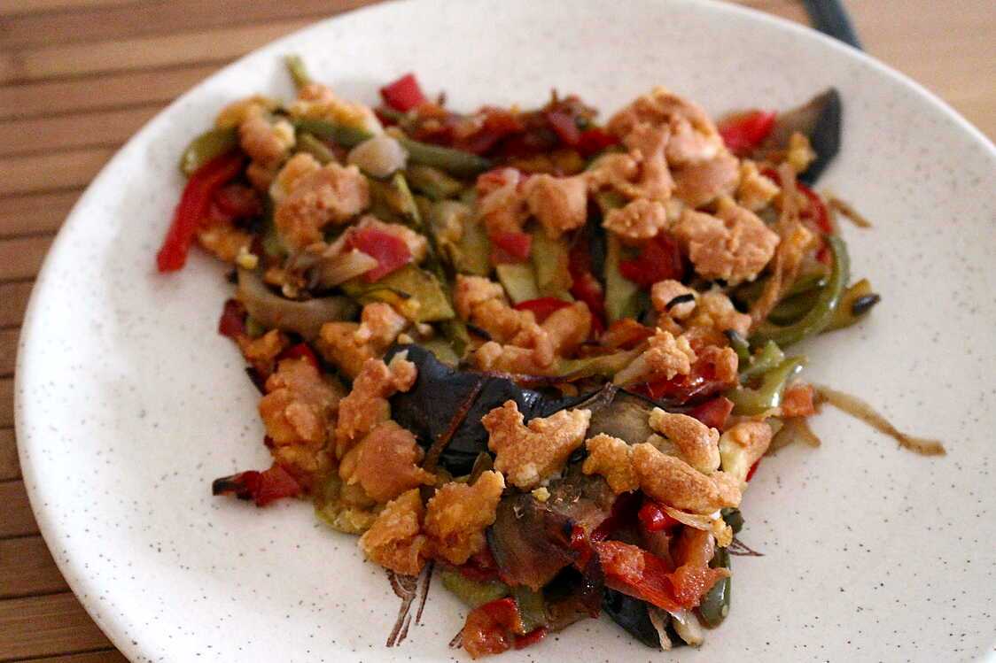 Recette de Crumble salé aux légumes d'été par Jean-Charles