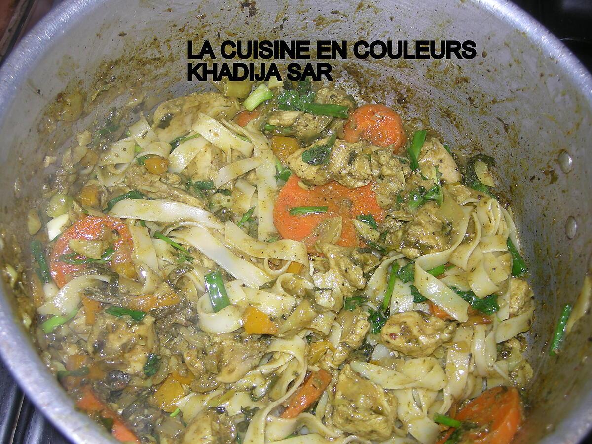 recette Tagliatelles aux blancs de poulet