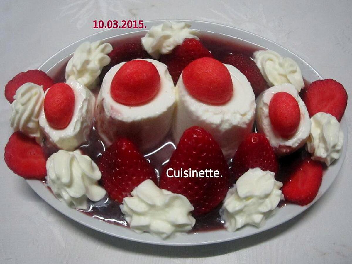 recette Petits suisses aux fraises.