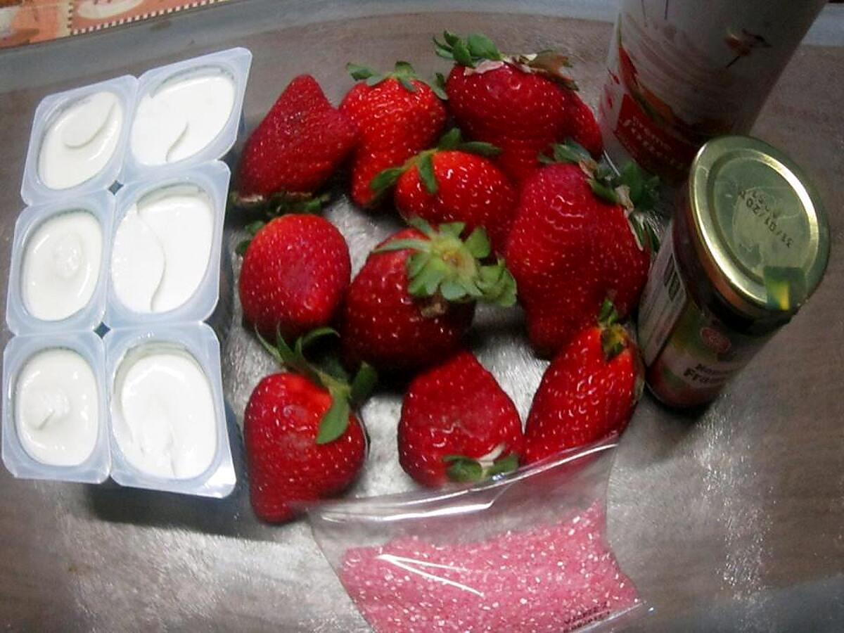 recette Petits suisses aux fraises.