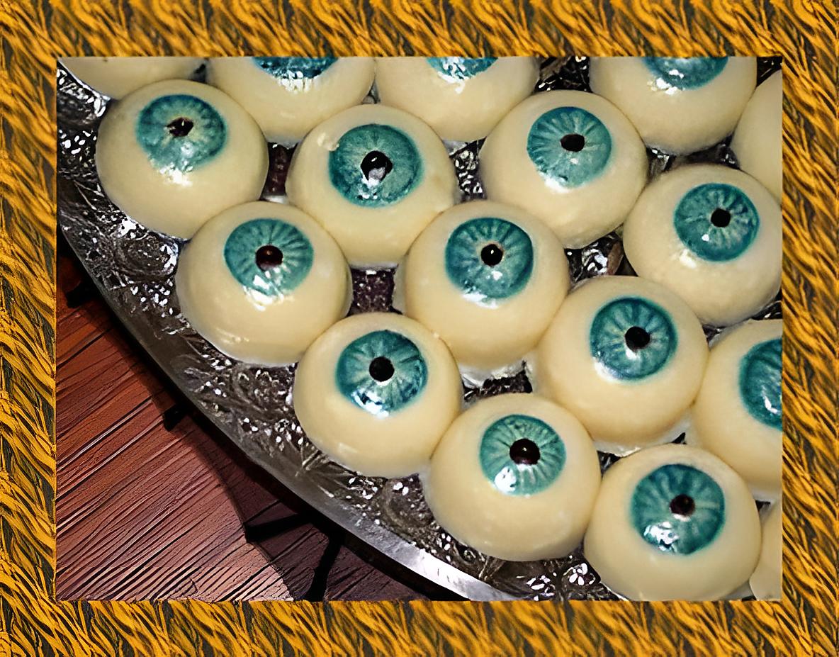 recette Comment faire des yeux (Halloween)